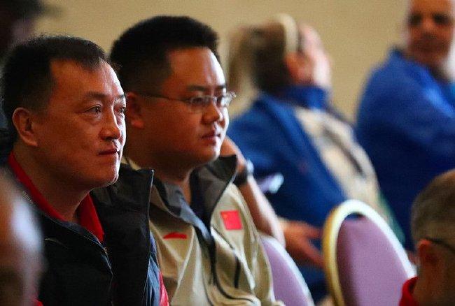 中国解说在抽签庆典上